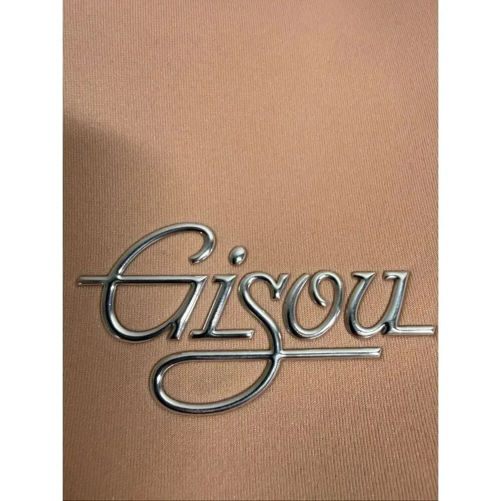 Gisou Pink Shoulder Bag Purse Microfiber Chrome Logo Merch Tote